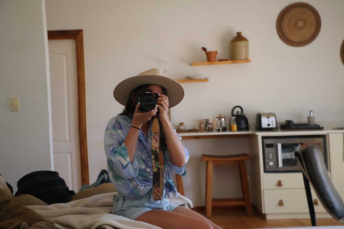 Behind the camera