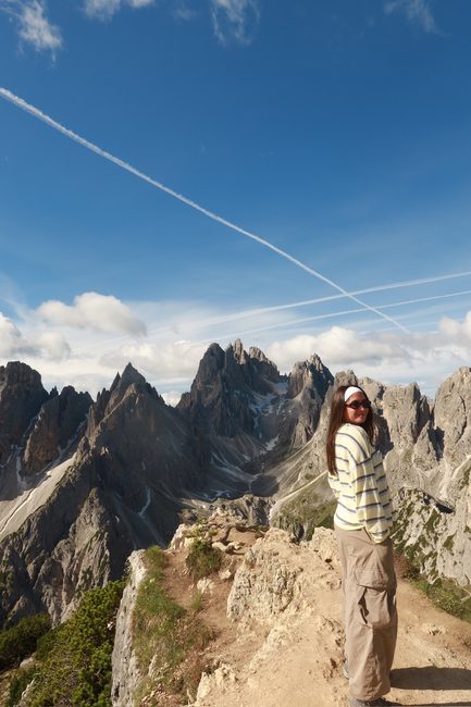 On a ridge above the Cadini di Misurina, Dolomites