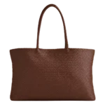 Quince Italian Leather Handwoven Tote