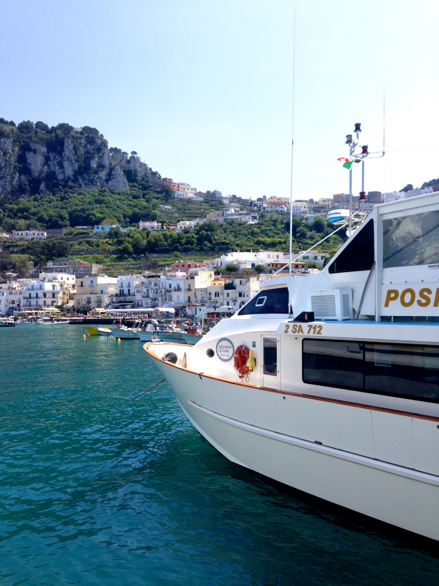 Ferries in the harbor 