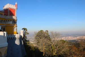 palace overlooking the city  