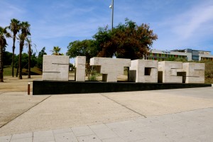 Sitges welcome sign  